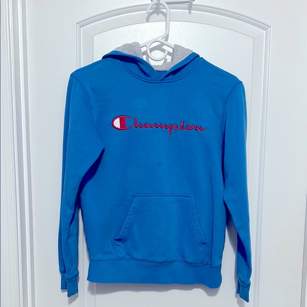 Boys Blue Champion Athletic Hoodie